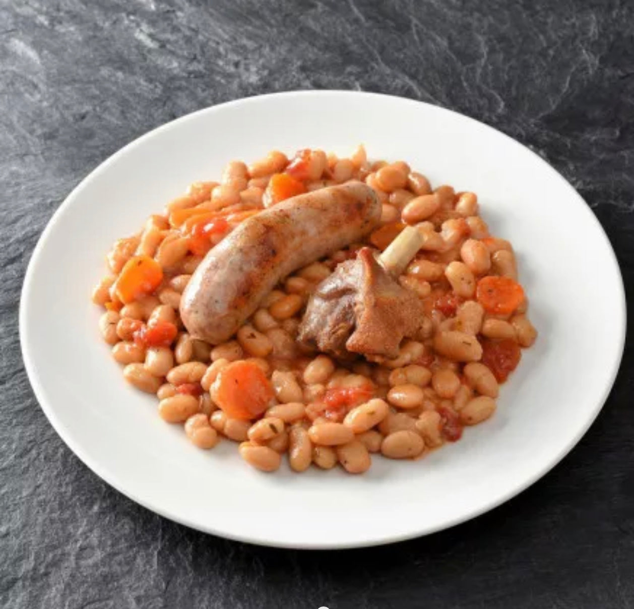 Cassoulet cuisiné à la graisse de canard - 1,8kg