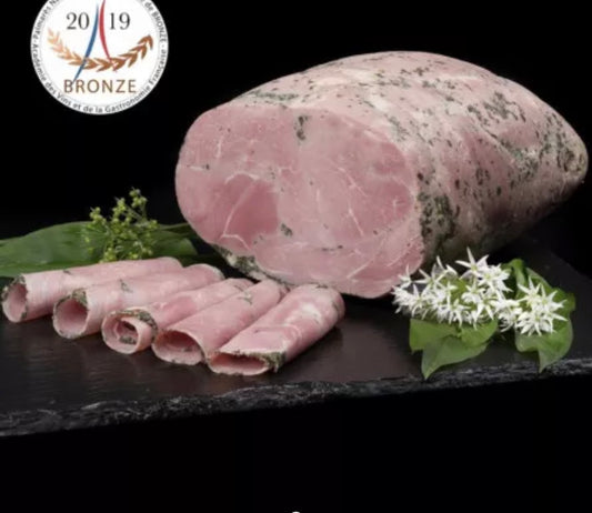 Jambon cuit artisanal à l'ail des ours ±4kg