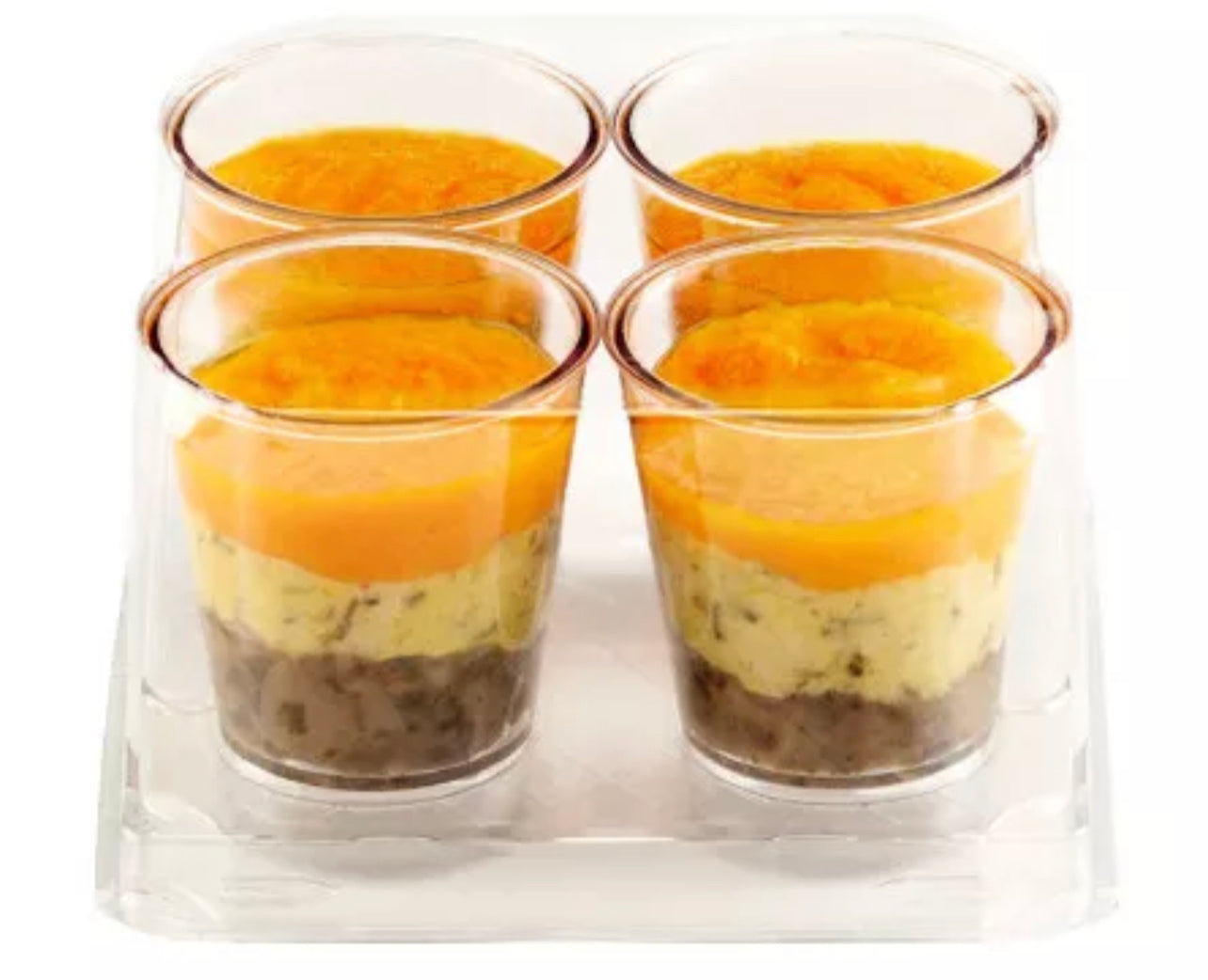 ✨ Verrine pintada zanahoria mandarina y champiñones cocidos 4x40g