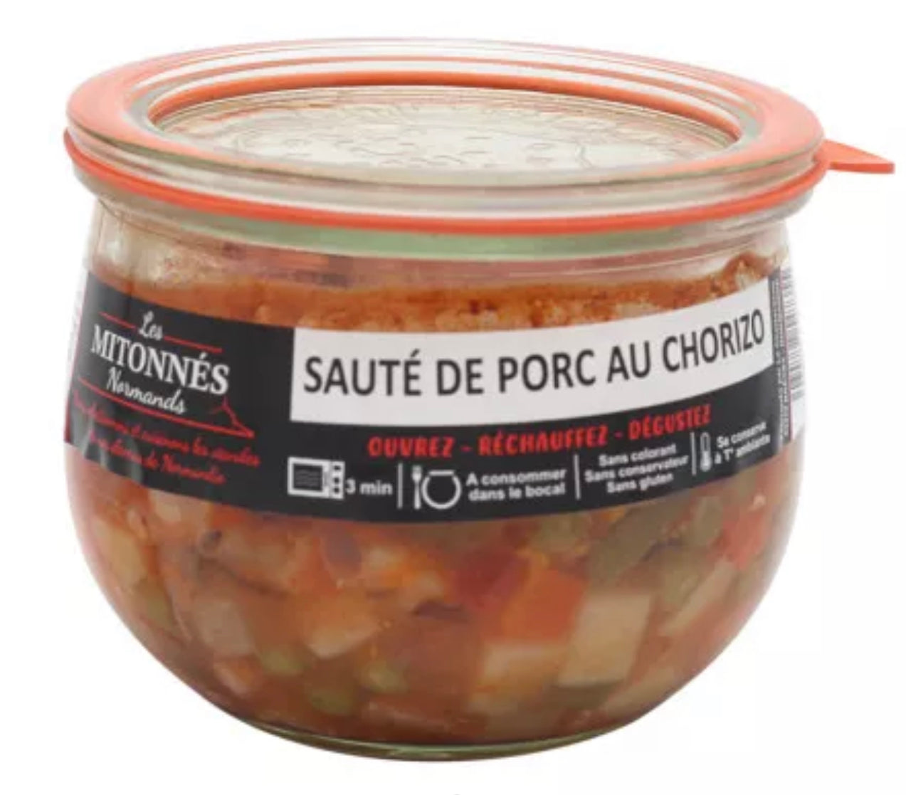 Normandy pork stir-fry with chorizo ​​- 375g