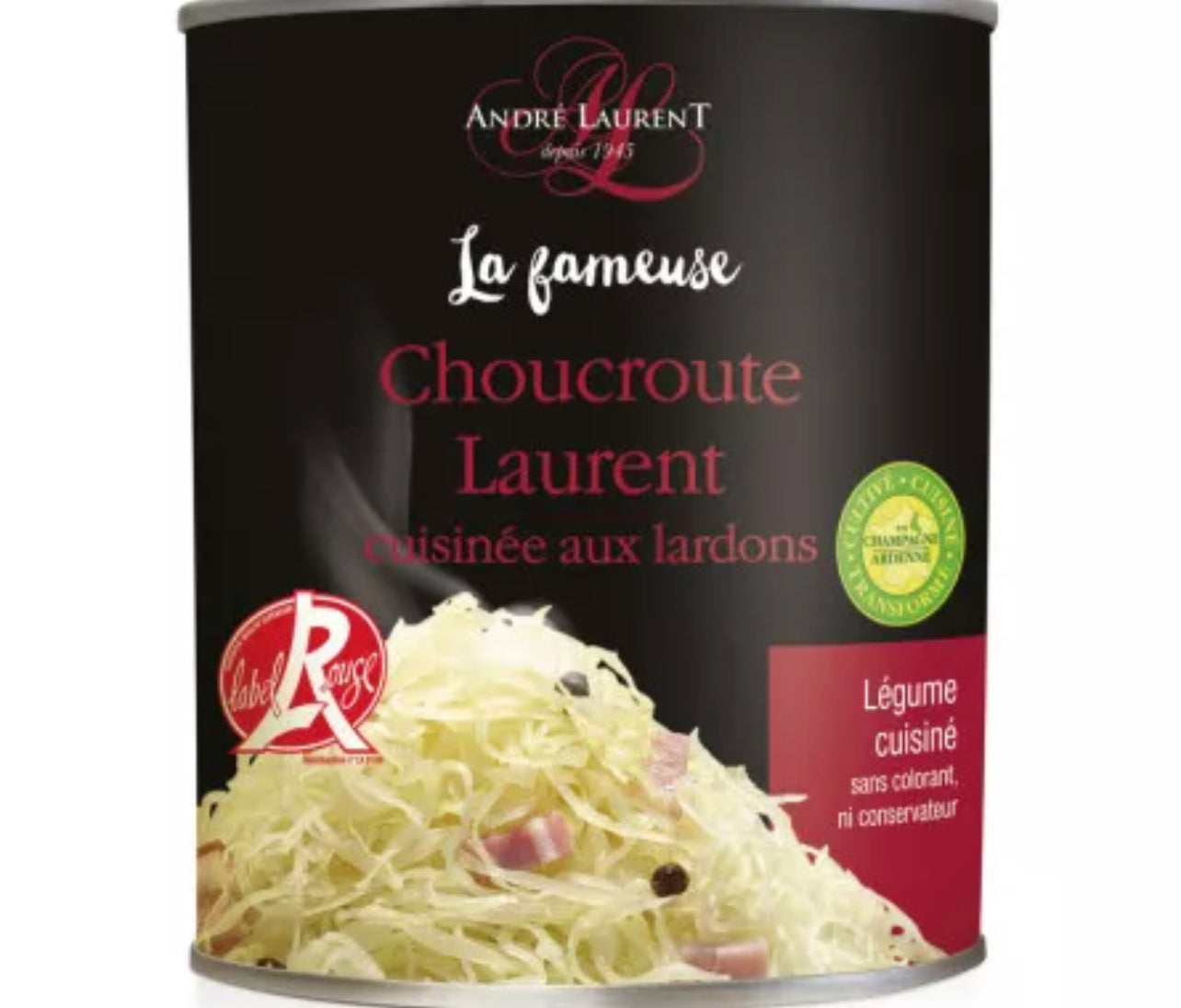 Chucrut cocido con tocino - Label Rouge - 810g
