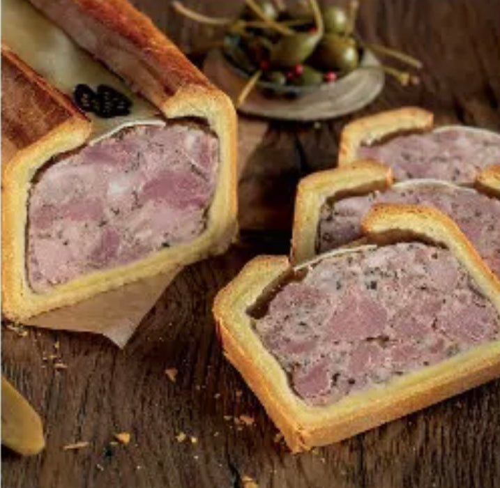 Medio paté en croute del Franco Condado con morillas ±2,4kg