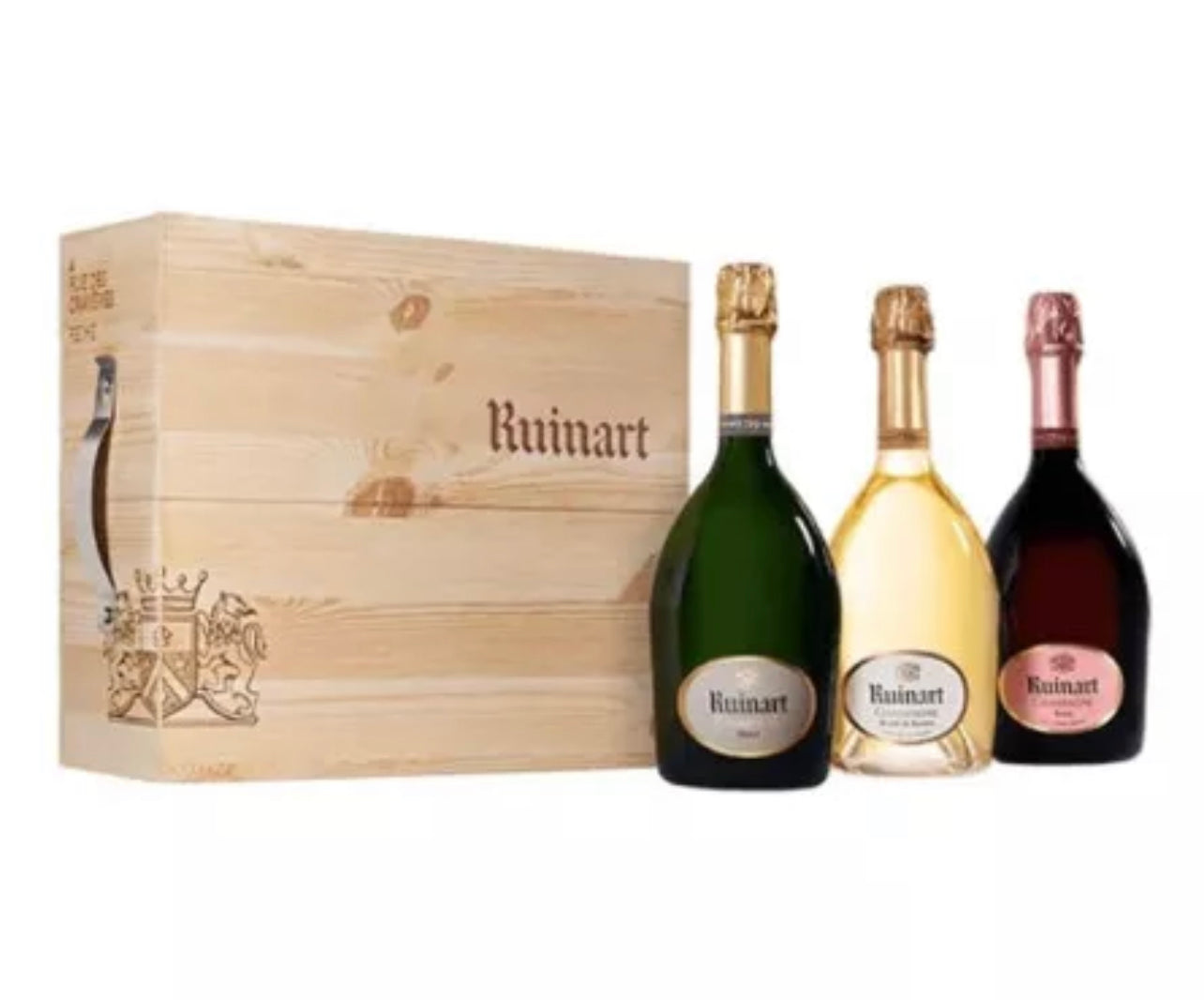 Ruinart "R" Champagnes Trilogy Box - blanc de vins and rosé - 3x 75 cl