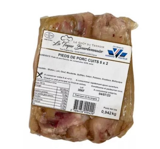Pied de porc cuit x2 ±400g