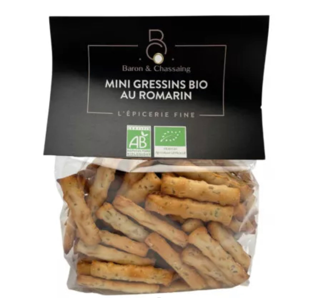 Mini organic breadsticks with rosemary - 150g