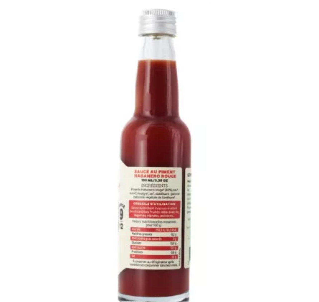 Foudre Hot Sauce with pure Habanero pepper | Strength 9/12 - 100g