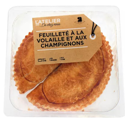 Poultry mushroom puff pastry 2x150g