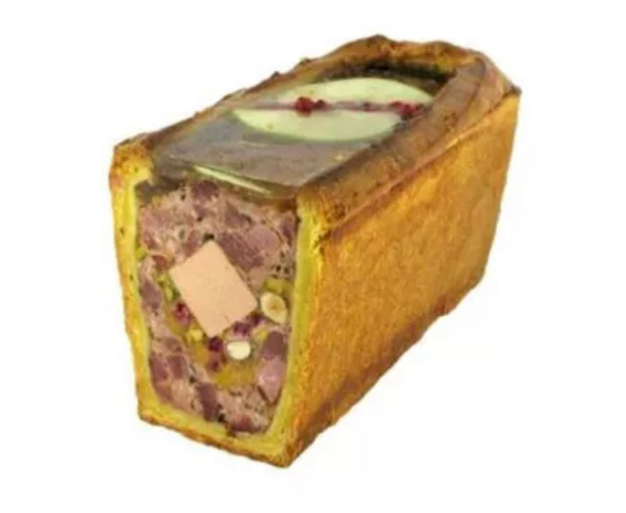 ✨ Demi Pâté en croûte de cerf aux pommes vertes et noisettes ±2,3kg✨