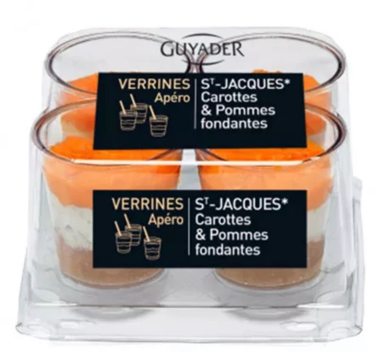 Verrine de Saint‑Jacques carottes et pommes fondantes 4x40g
