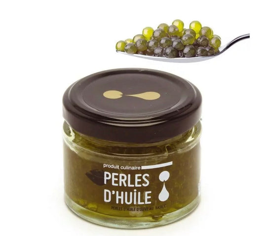 Perlas de aceite de oliva con albahaca - 50g