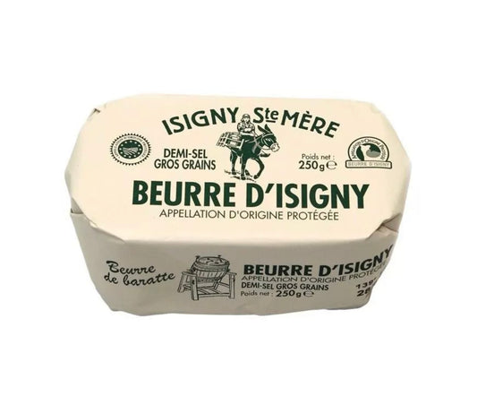Beurre d'Isigny AOP demi-sel baratte - 250g