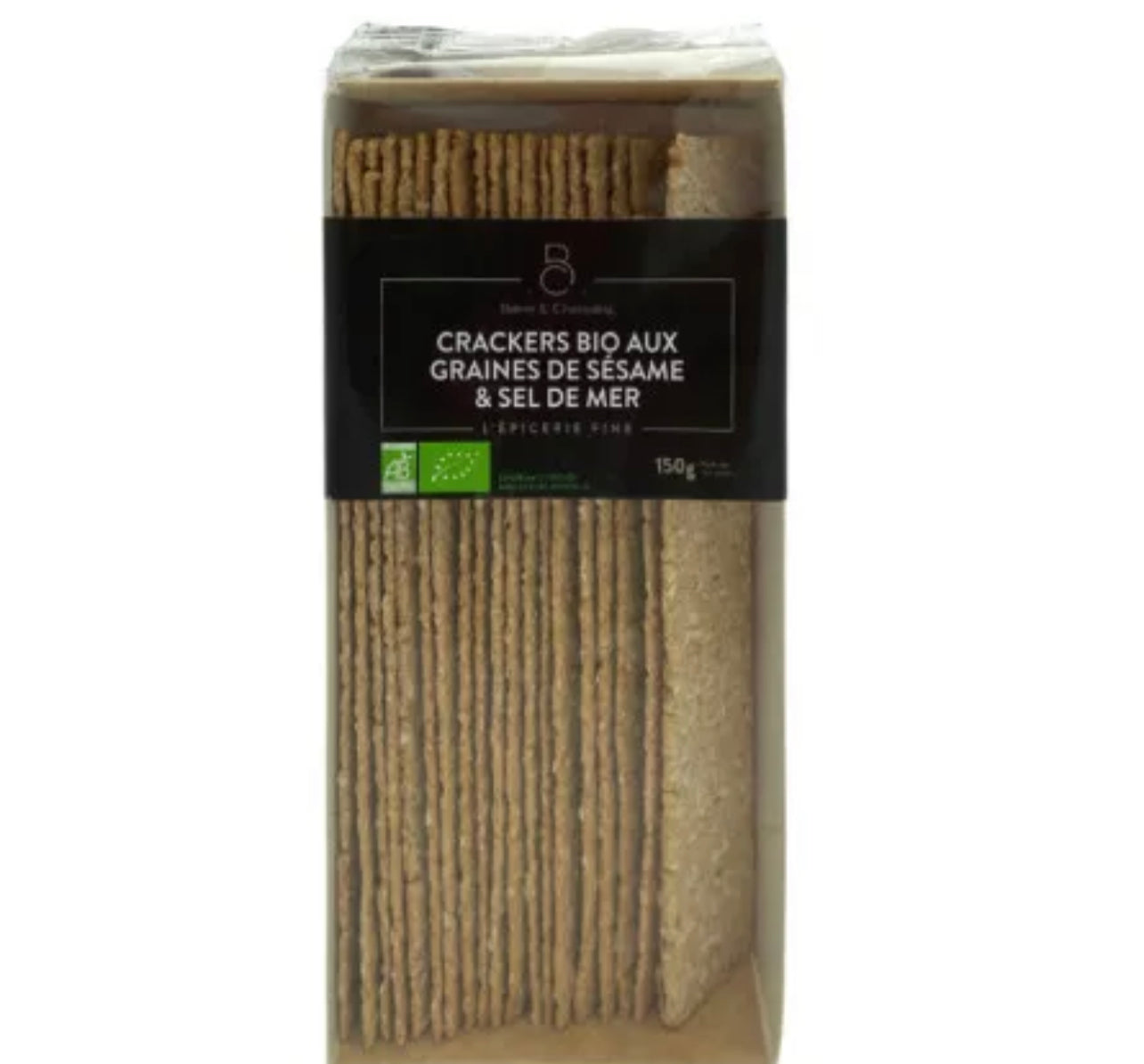 Crackers longs graines de sésame et sel de mer - 150g