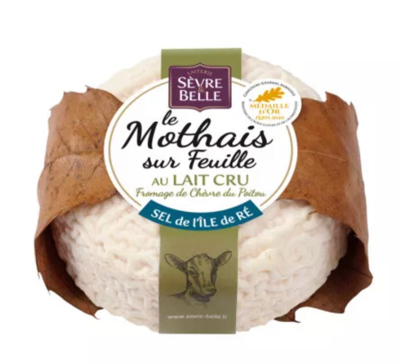 Le Mothais sur feuille | Fromage de chèvre au lait cru - 150g