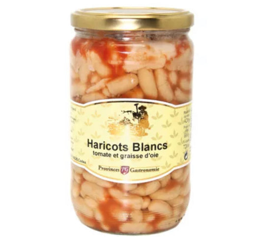 White beans, tomato and goose fat - 660g