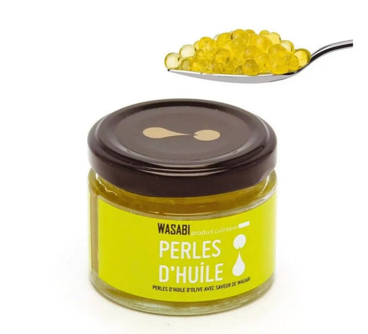Wasabi flavor olive oil pearls - 50g