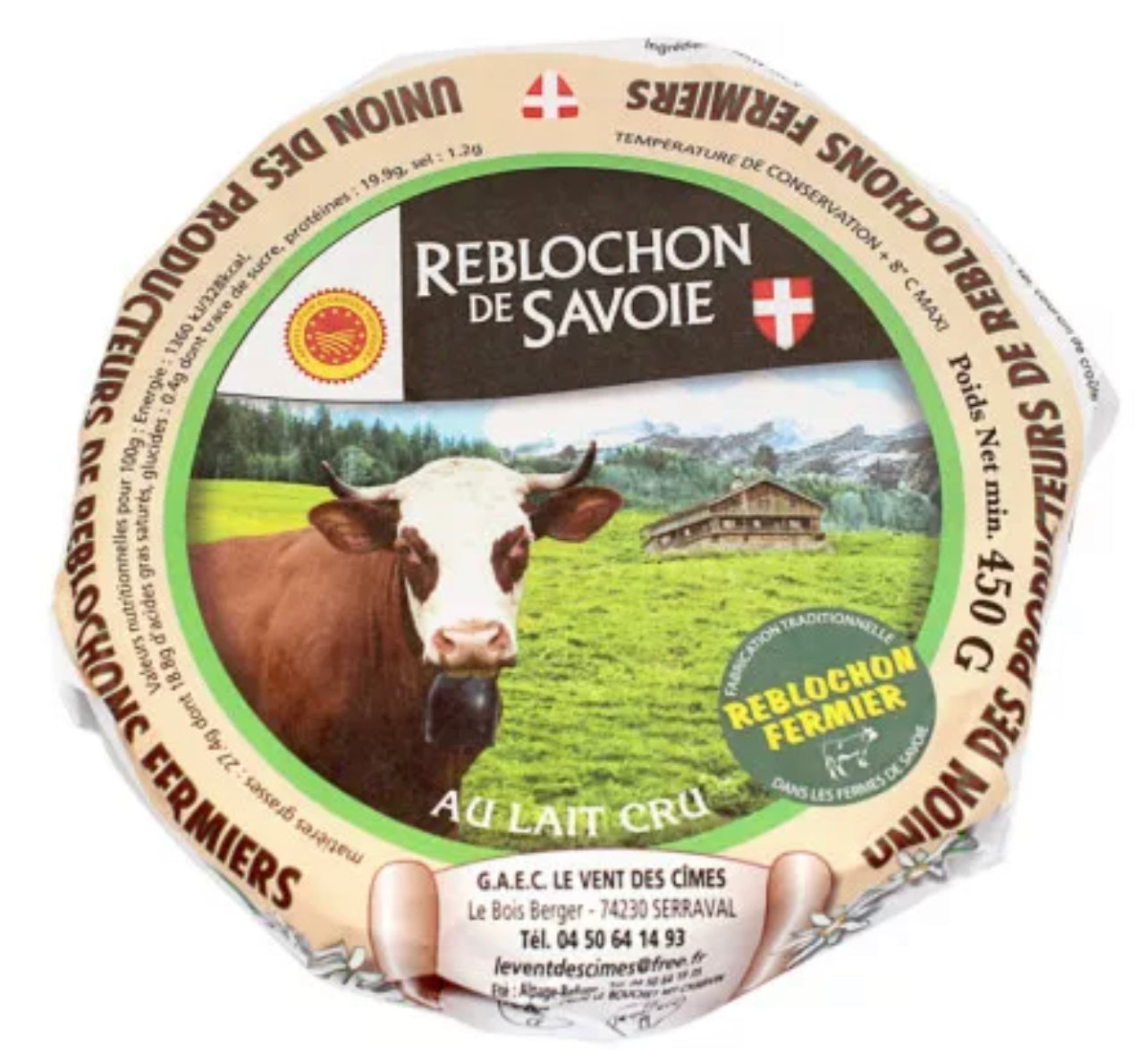 Farmhouse Reblochon from Savoie with raw milk AOP - 450g