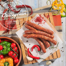 Chipolata basque au piment d'Espelette boyau naturel porc français x6 ±360g