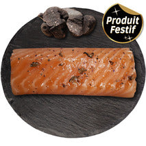 ✨Coeur de filet de saumon fumé d'Écosse miel et arôme truffe 200g✨