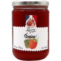 Strawberry preserve cooked in a copper pot 620g