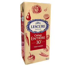 Crème entière Lescure 30% 1L