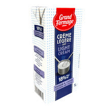 UHT light cream 18% for cooking and thickening 1L