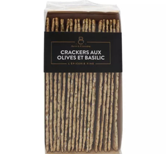 Crackers longs olive et basilic - 130g 6,21 € TTC