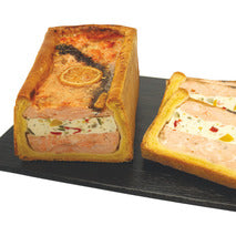 Demi Pâté en croûte de saumon farci mousseline poisson et légumes ±2,2kg