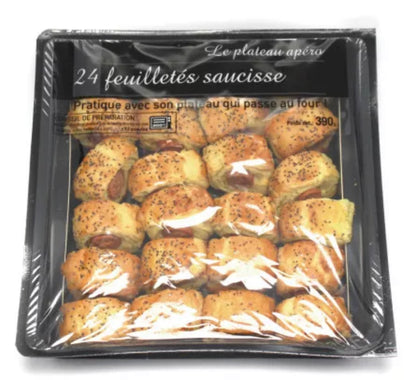 ✨ Puff pastry sausages on tray x24 - 390g✨