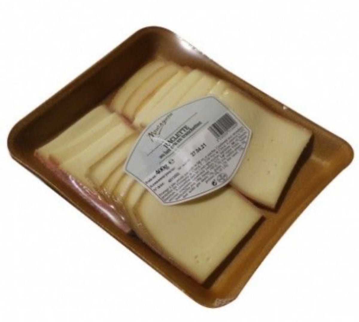 Barquette Raclette Online sale Raclette sliced with raw milk - 400g Worldwide delivery ...