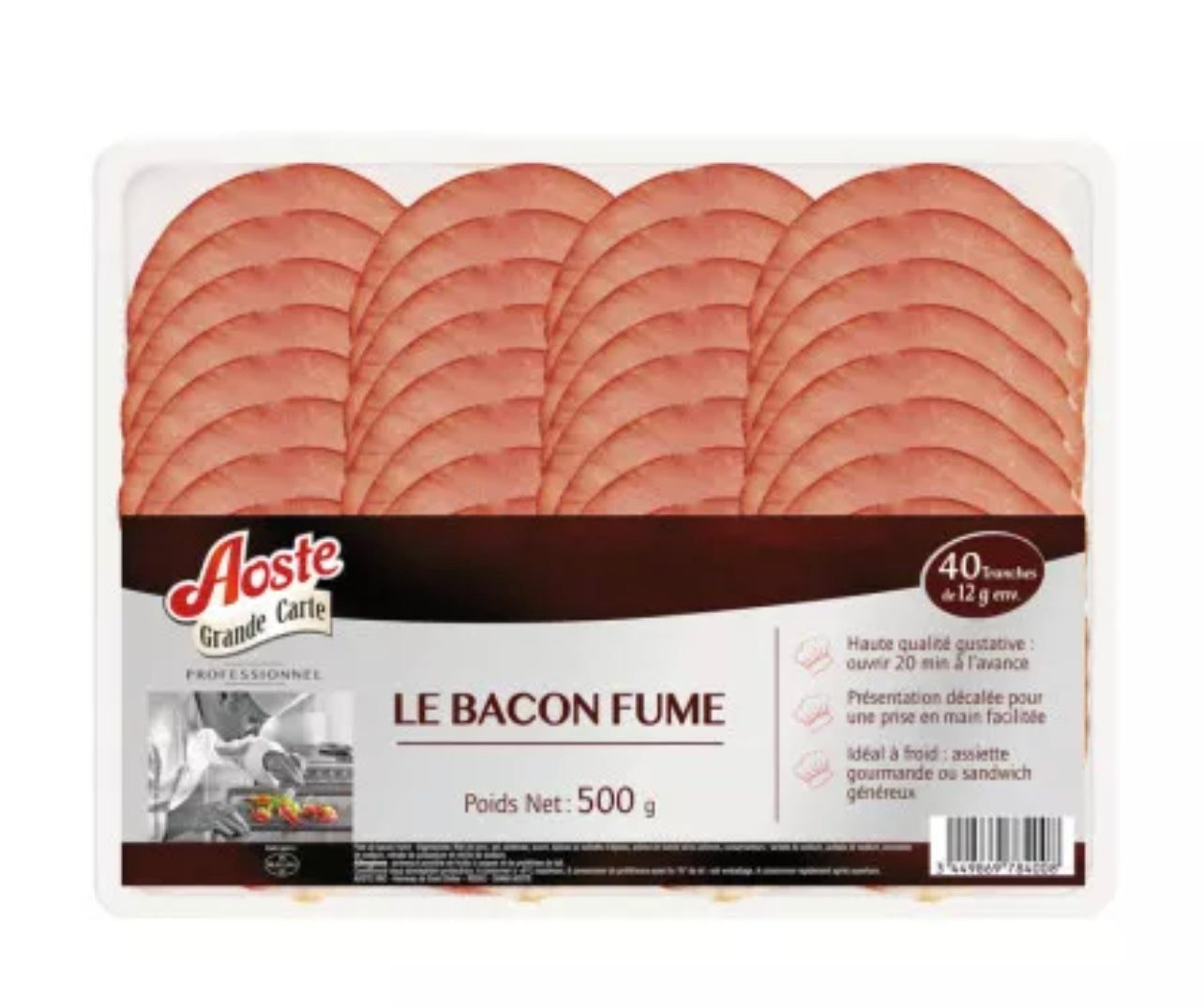 Bacon fumé x40 - 500g