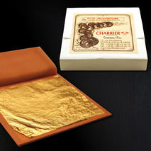Feuille d'or de la Maison Charrier carnet x25