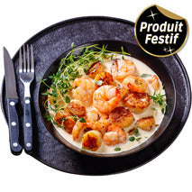 ✨Fricassée de gambas et Saint-Jacques sauce yuzu gingembre 3,2kg✨