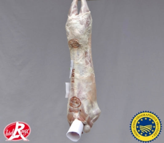 Carcasse d'agneau de lait entier des Pyrénés IGP Label Rouge +/-8kg