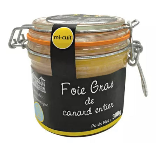 Foie gras de pato entero medio cocido - 300g