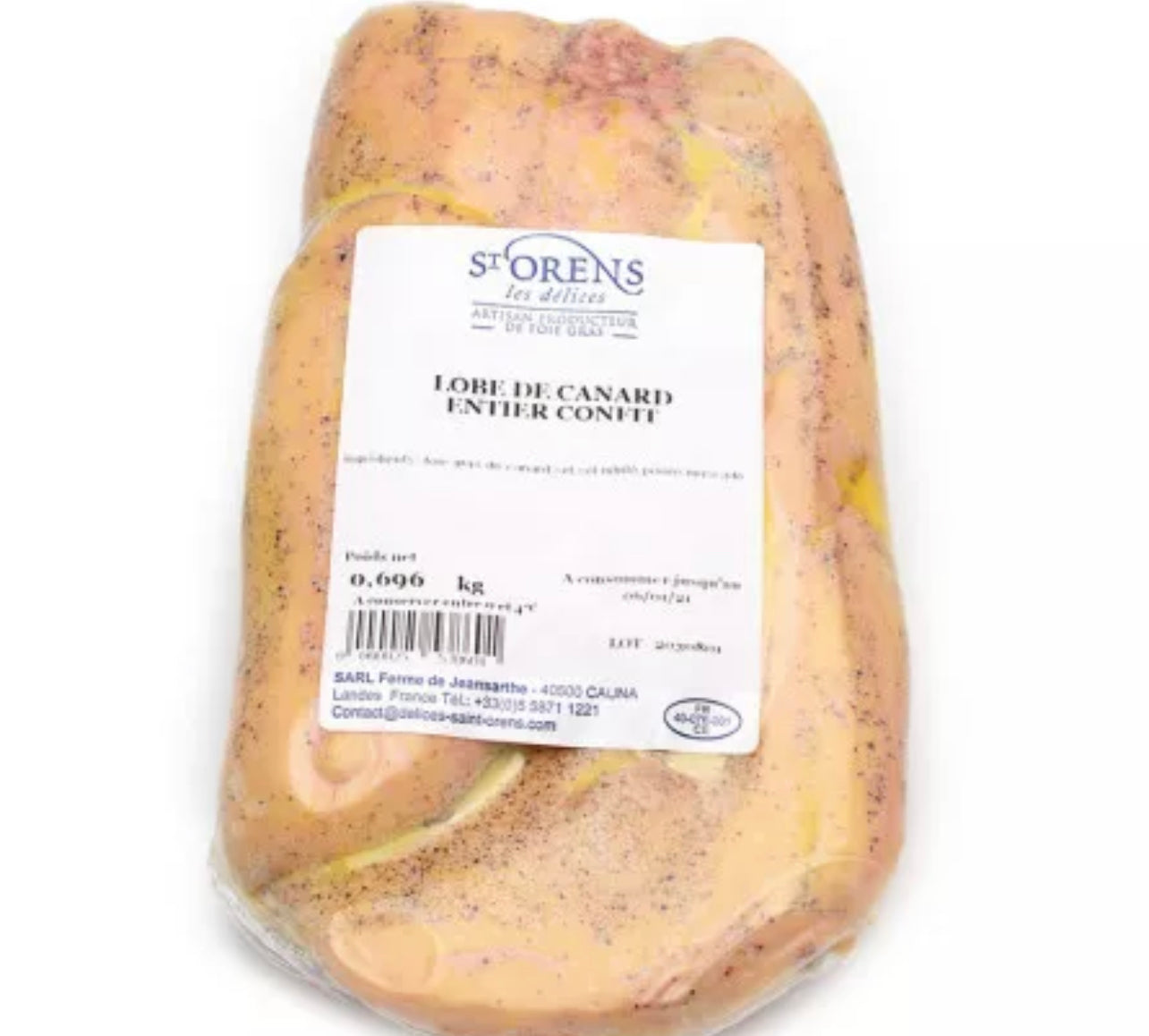 ✨Lobo entero de foie gras de pato confitado ±600g✨