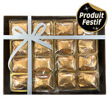 ✨Castañas confitadas enteras envueltas en oro x16, caja de 320g✨