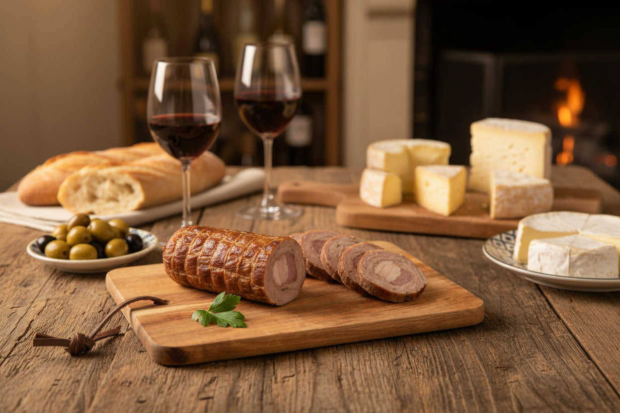 Mini andouille au lard faite main de Vire ±200g