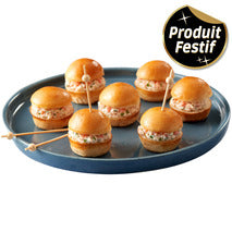 Mini cold bites, duo of salmon and cream cheese, 16 x ±15g