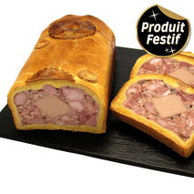 ✨Half Charcutier Pâté en croûte flavored with Brumale truffle 1% ±2.3kg✨