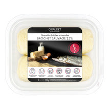 Quenelle de lucio salvaje 25% mantequilla pura artesanal fresca 12x80g / 2x110g