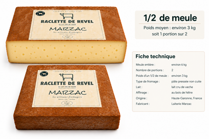 Raclette de Revel fumée au bois de hêtre au lait cru