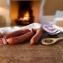 Saucisse de Montbéliard à cuire IGP porc français boyau naturel 10x±175g