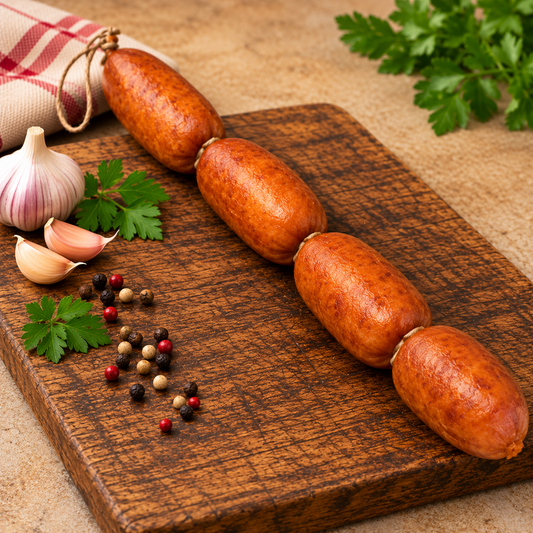 Saucissons à l’ail à l’ancienne fumés Jean Brient – Porc français – 4 × 250 g