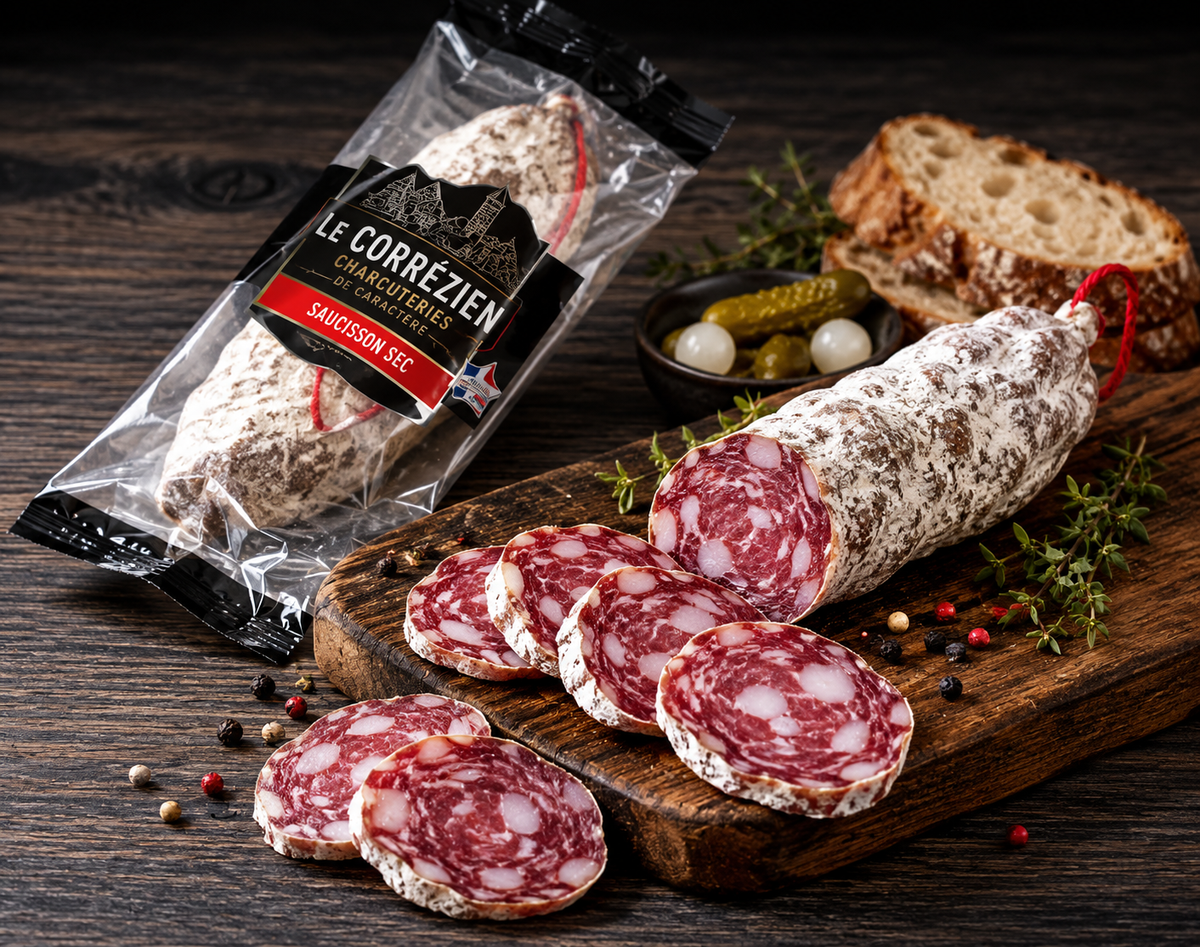 Trockensalami Le Corrézien Salaisons Boutot – Französisches Schweinefleisch – 250 g