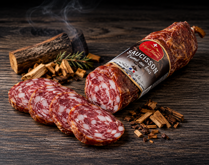 Saucisson sec fumé Salaisons du Mont-Blanc – 96 % porc français – 200 g