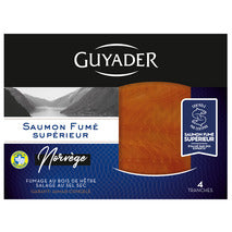 Saumon fumé supérieur de Norvège 4 tranches 140g