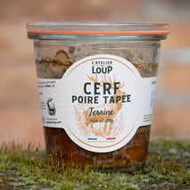 Terrine de cerf poire tapée verrine 200g