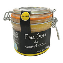 Foie gras entero semicocido tarro 180g