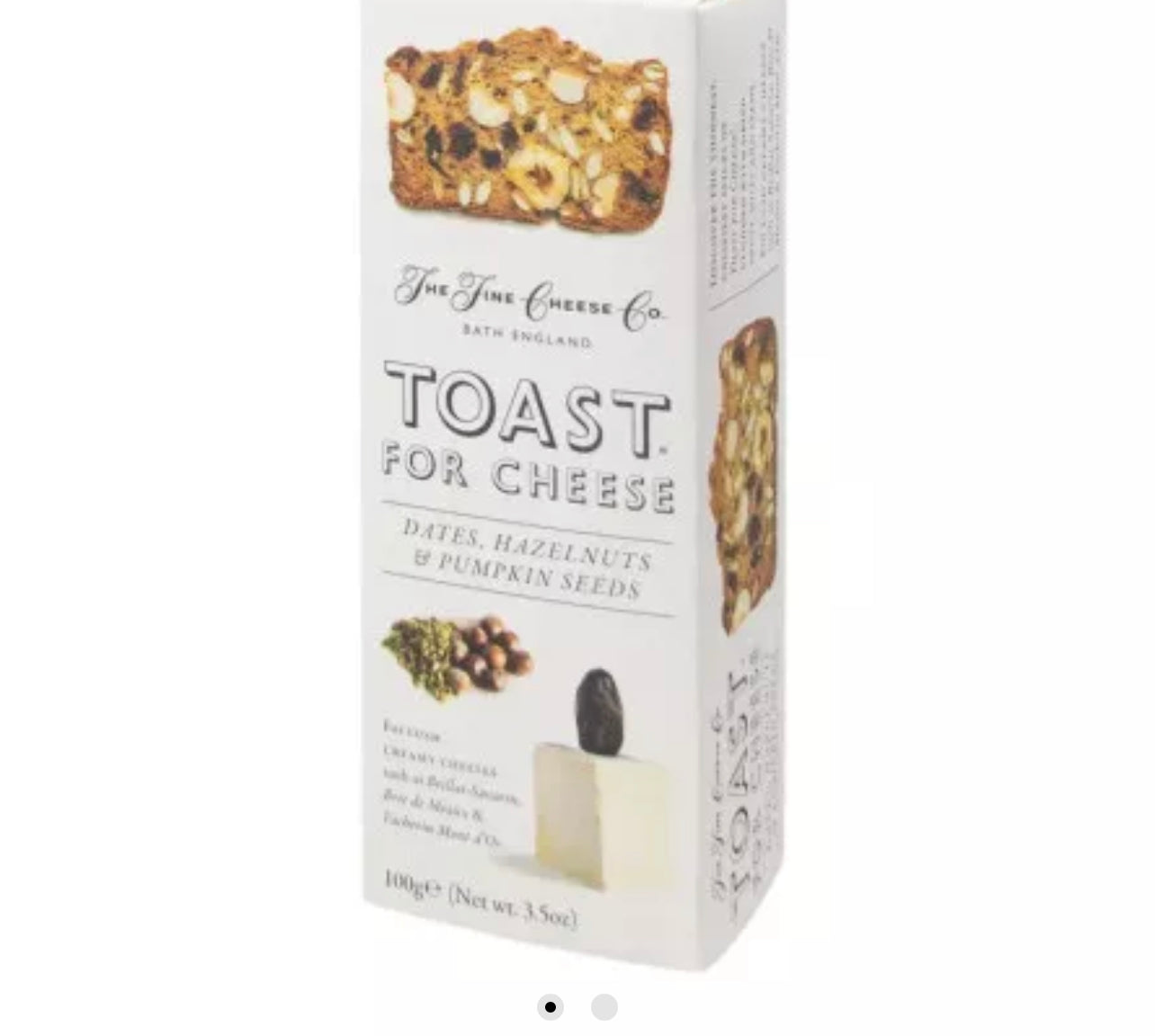 Toast For Cheese® dátiles, avellanas y semillas de calabaza - 100g