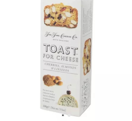 Toast For Cheese® cherries, almonds and flax seeds - 100g